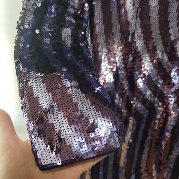 & Other Stories Dress Purple Sequin Los Angeles Atelier Mini Night Out Party 10 - Picture 3 of 8